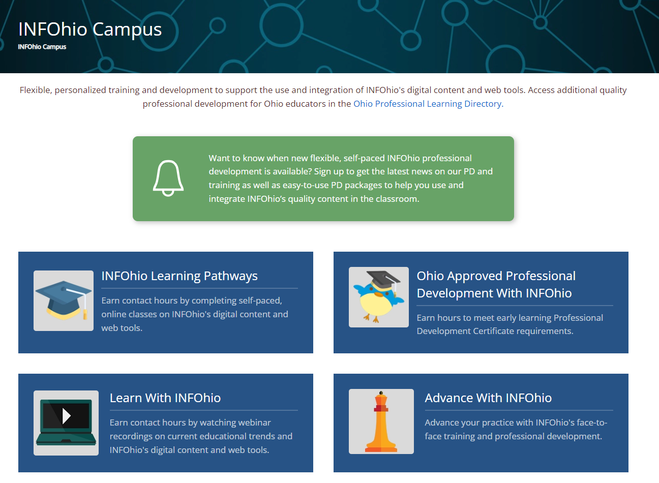 learning pathways screenshot