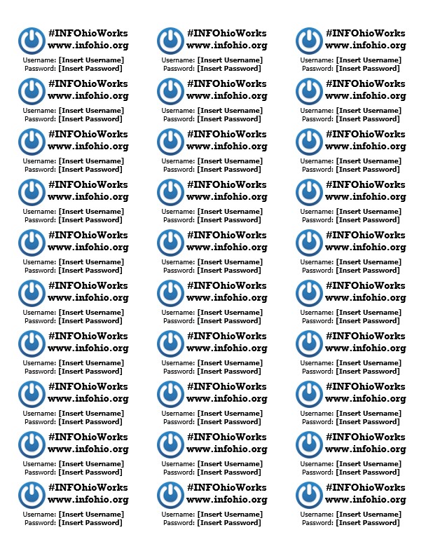 Labels - U/P Template - Custom Password 