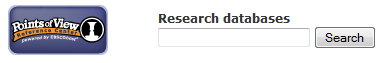 Points of View Reference Source (EBSCO) Search Box